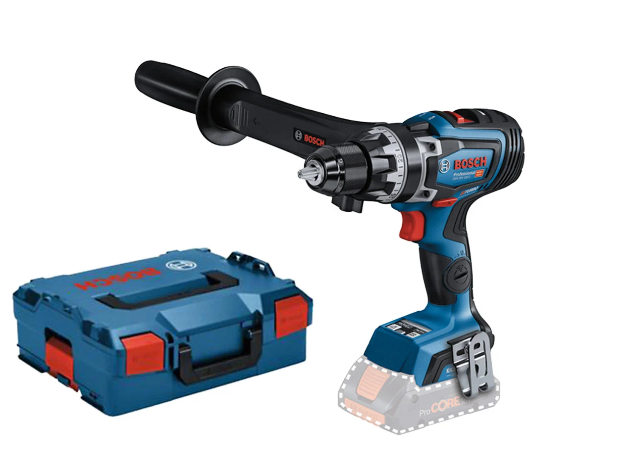 Bosch GSR 18V-150 C 18v BITURBO Brushless Drill Driver Body Only In L-Boxx