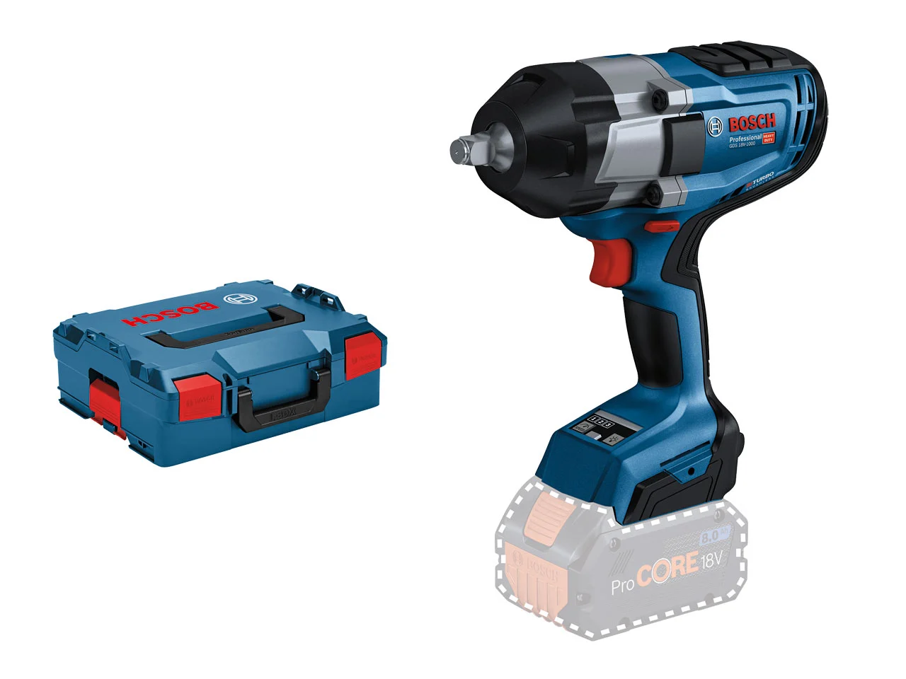 Bosch GDS 18 V-1000 18V 1/2 Biturbo Brushless Impact Wrench Bare Unit.