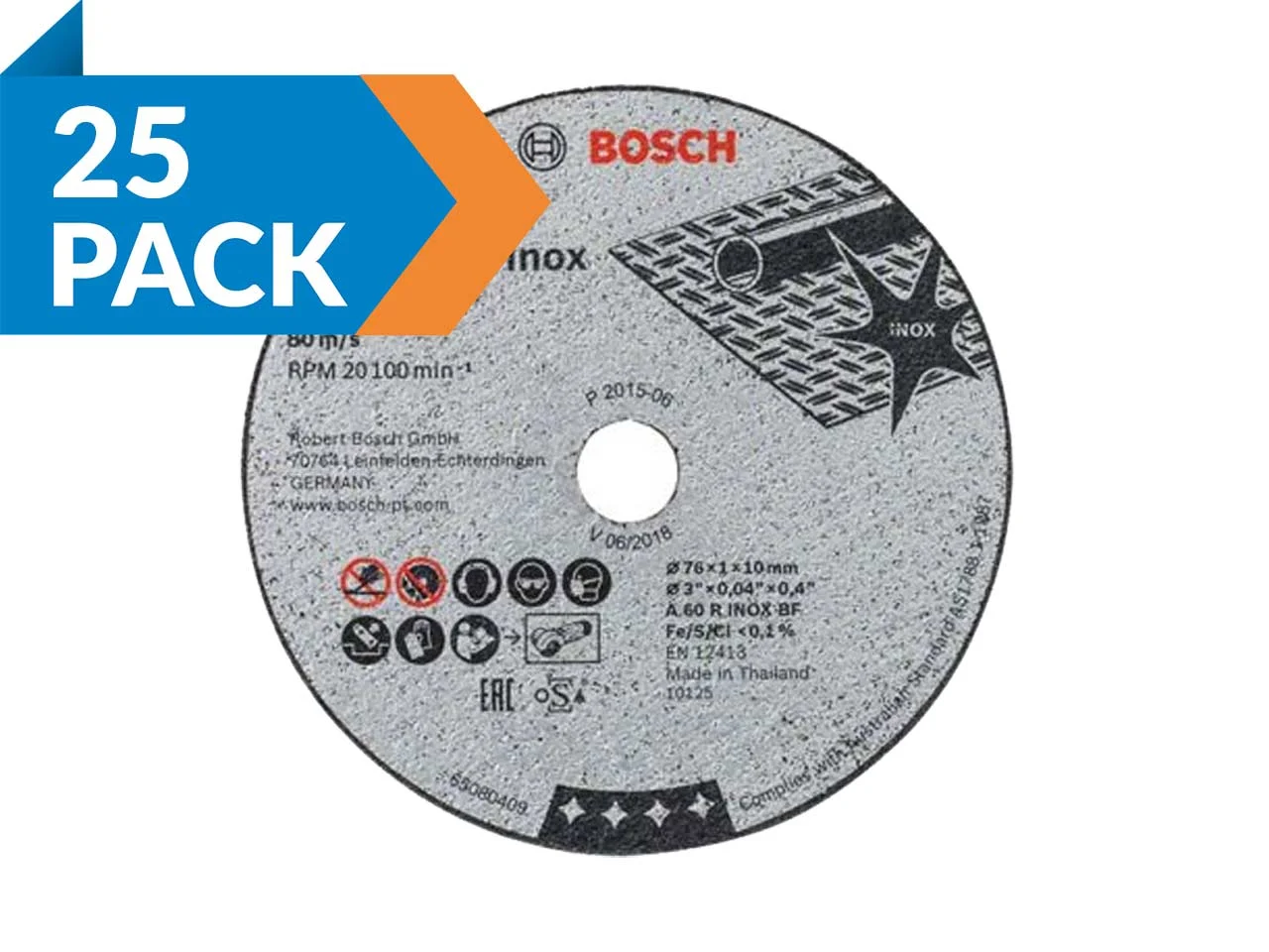 Holex INOX Thin Cutting Discs Available in 115 mm and 125 mm
