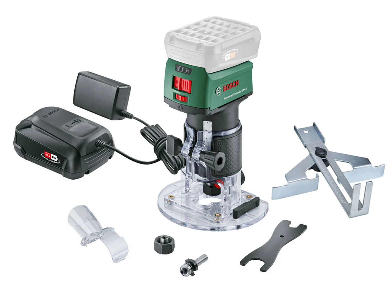 Bosch ATR18V-8KIT 18V 1x2.5Ah 6mm Advanced Trim Router Kit