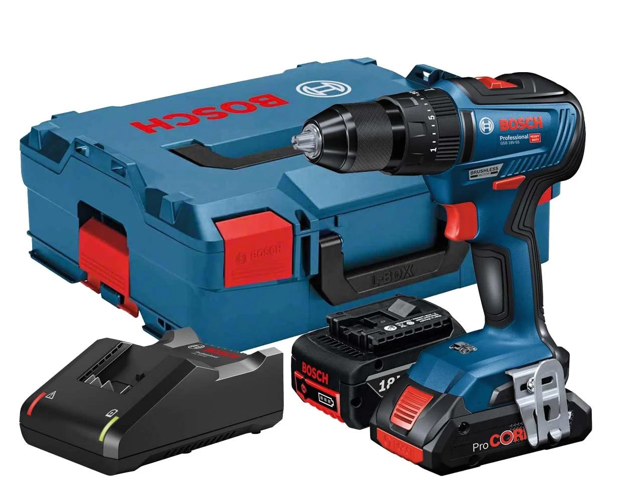 Bosch GSR18V28 18v 2x5.0Ah Li-Ion Drill/Driver Kit