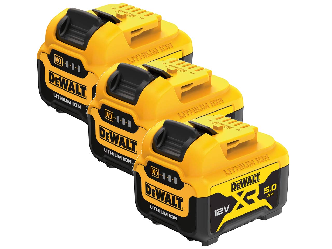 DeWalt DCB126x3 12v 5Ah XR Lithium Ion Batery Pack 3pk