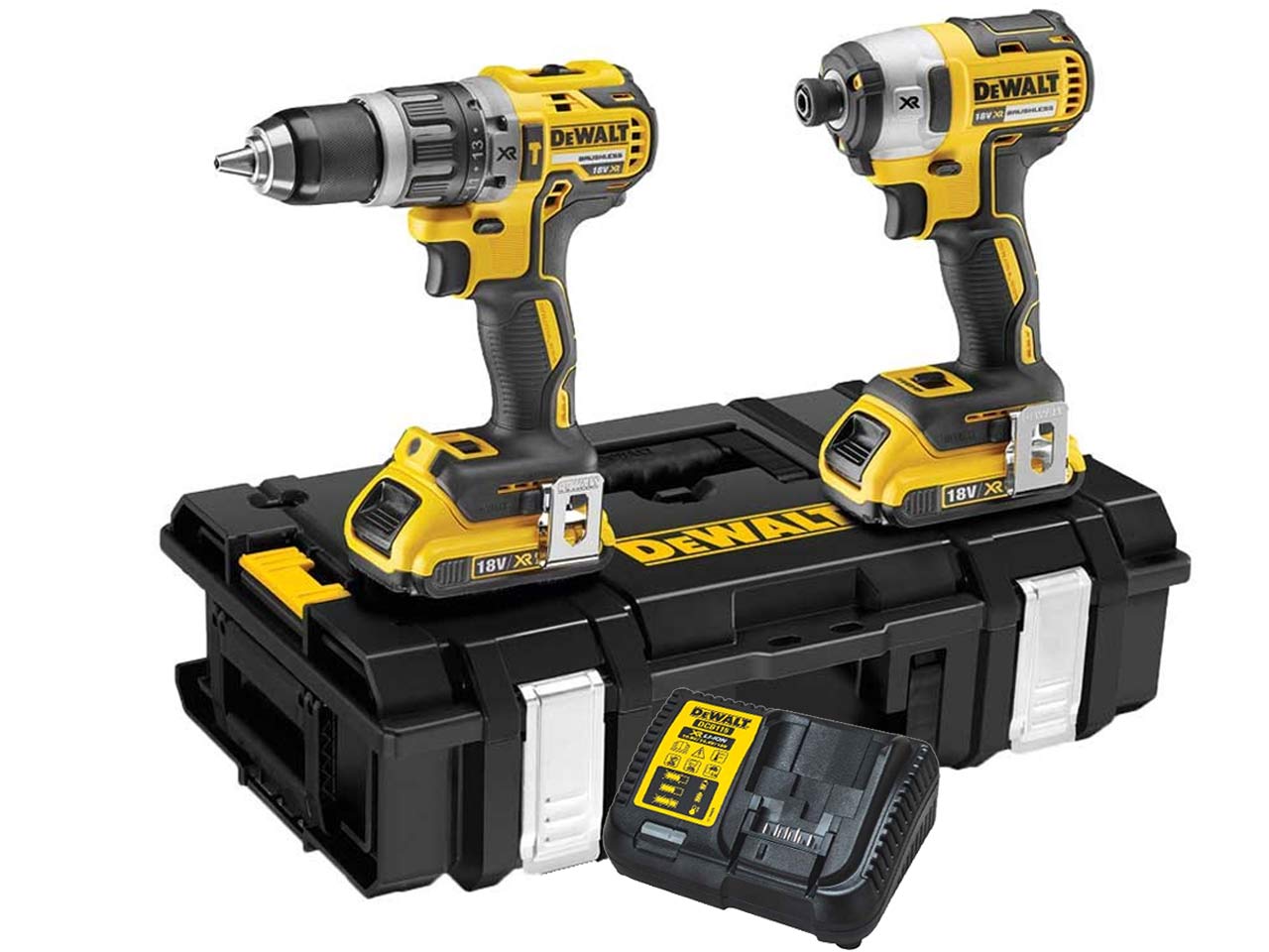 DeWalt DCK266D2 18V 2x2.0Ah Li ion Brushless Combi Impact Twin Kit