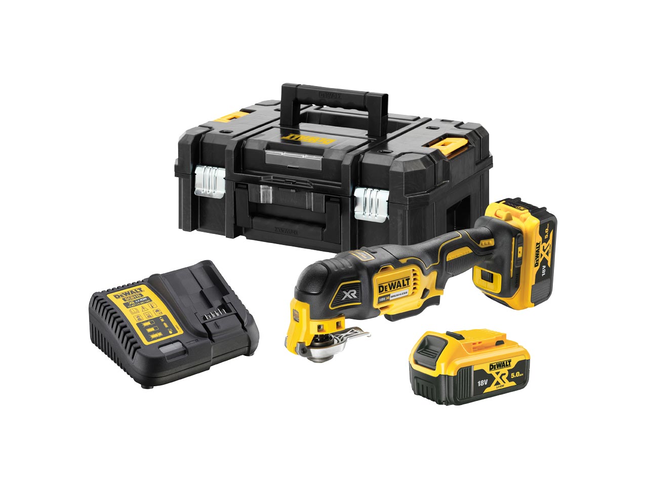 DeWalt DCS356P2 18V XR 2x5.0Ah 3 Speed Oscillating Multi Tool Kit