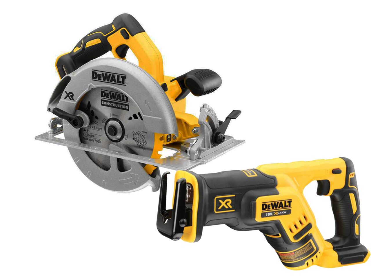 DeWalt DCS367N DCS570N 18V Recip Saw 184mm Circular Saw Bare Unit