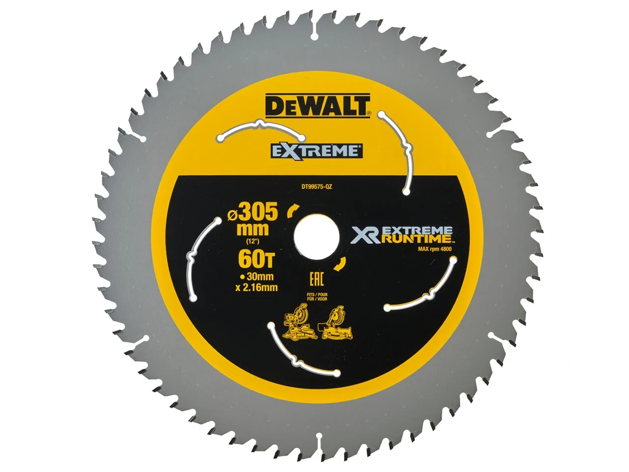 Troncatrice radiale 305mm XR Flex Volt Brushless 54V DHS780T2A DeWalt