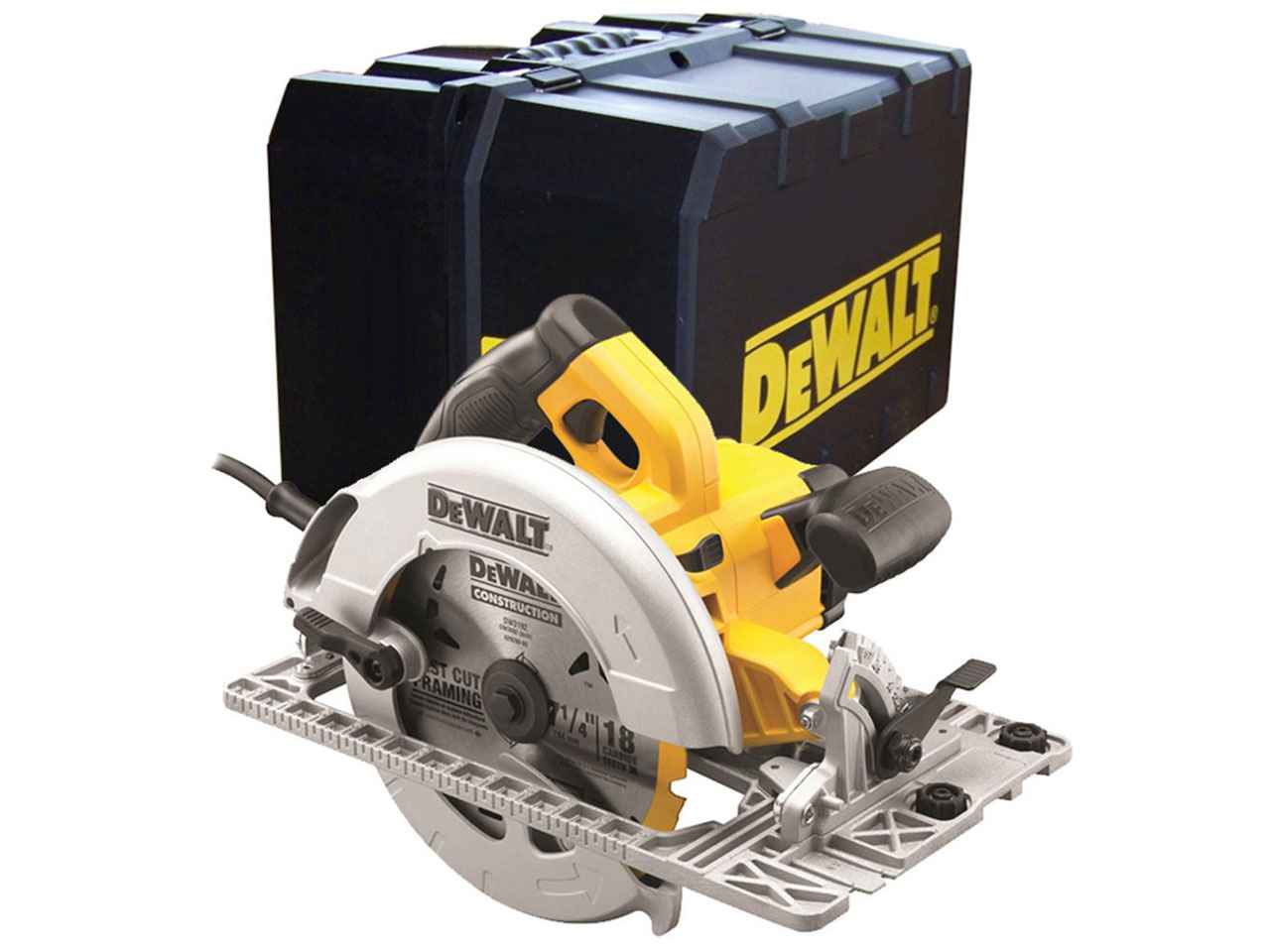 DeWalt DWE576K Precision Circular Saw 190mm track Base 240v