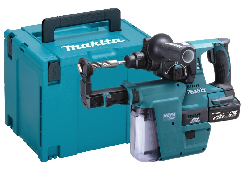 Makita sds drill discount with dust extraction