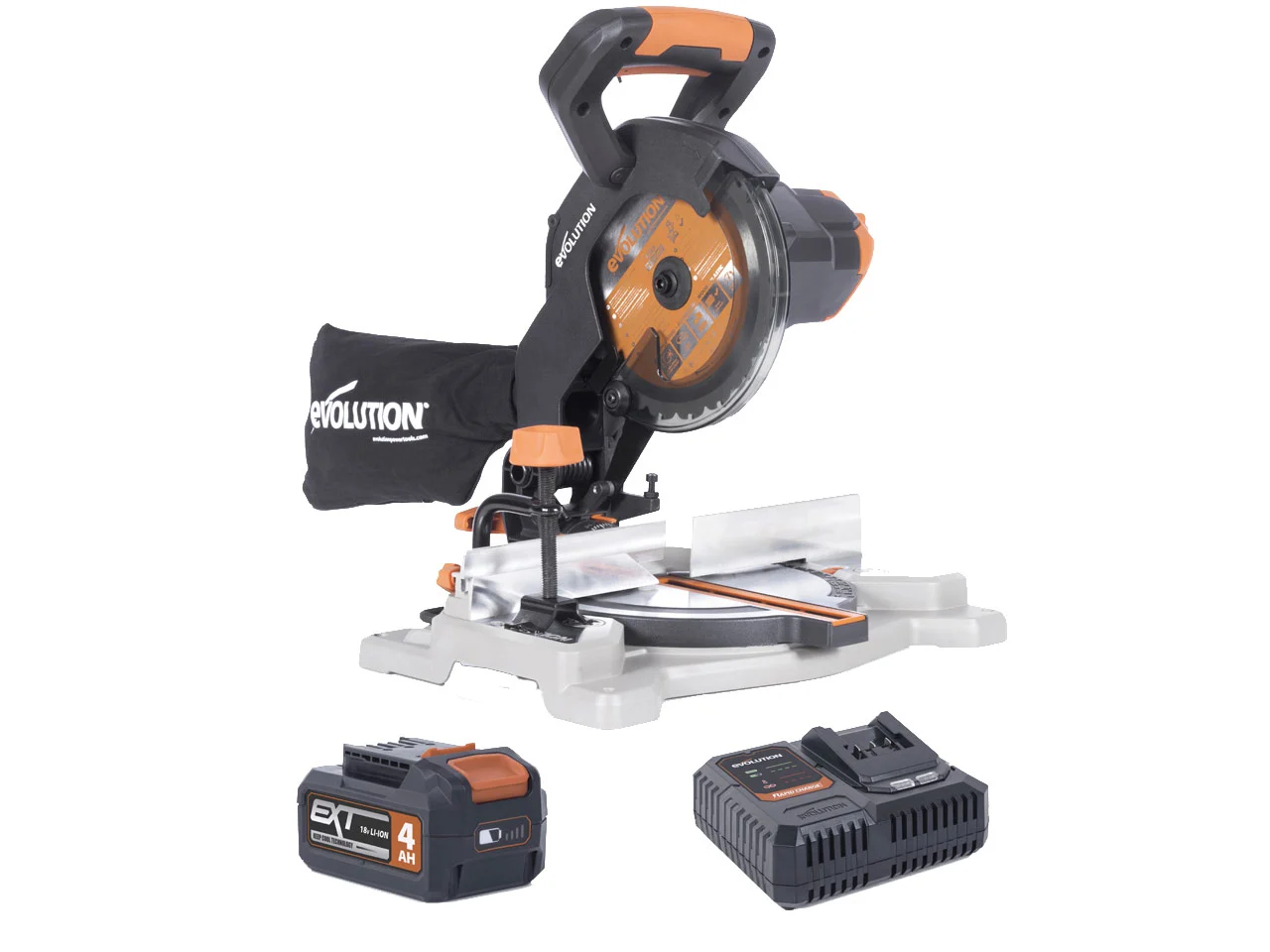 Search Trend74 1X2Ah 18V Cordless Mitre Saw Kit 8Pc