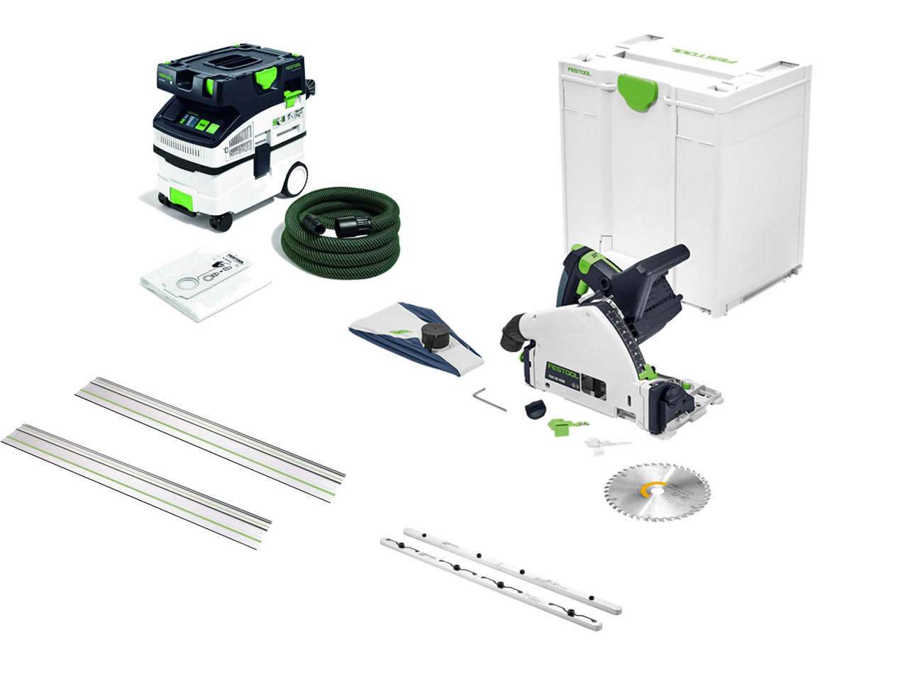 Festool TSC55KIT1 110V 18V 110V Circular Plunge Saw with Dust