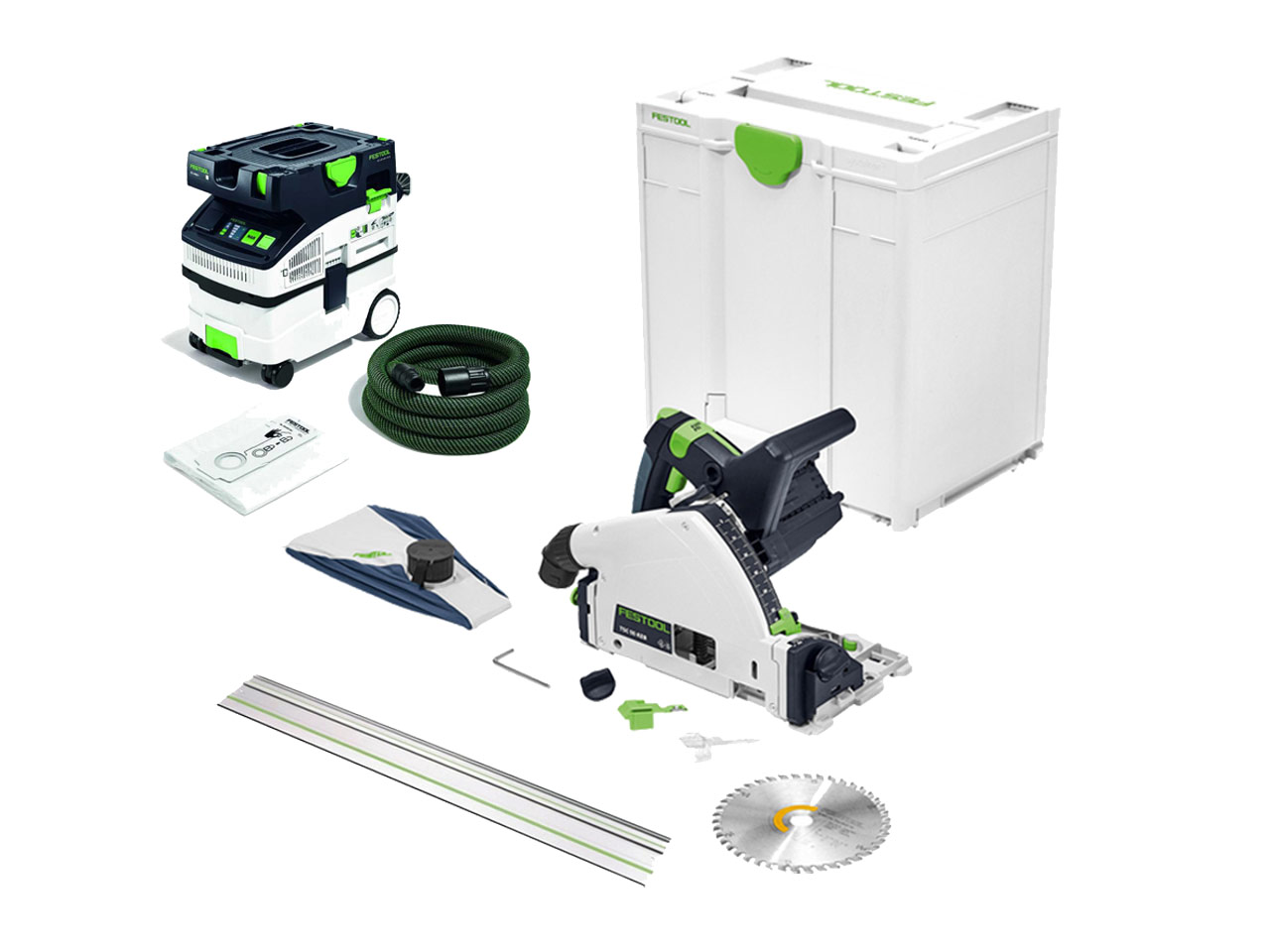 Festool TSC55KIT3240V 18V 240V Circular Plunge Saw with Dust