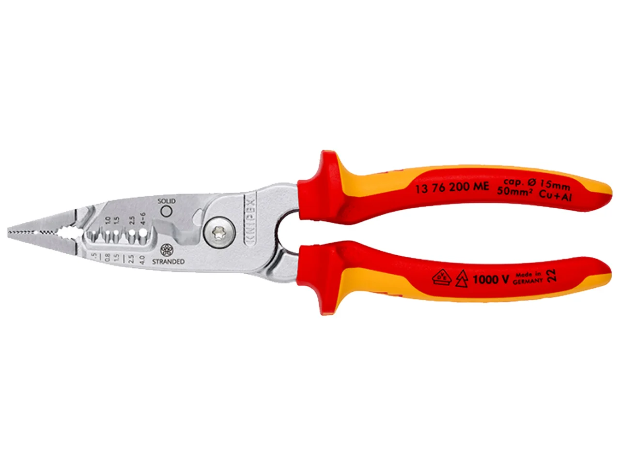 Knipex 13 86 200 Pliers for Electrical Installation VDE-tested 