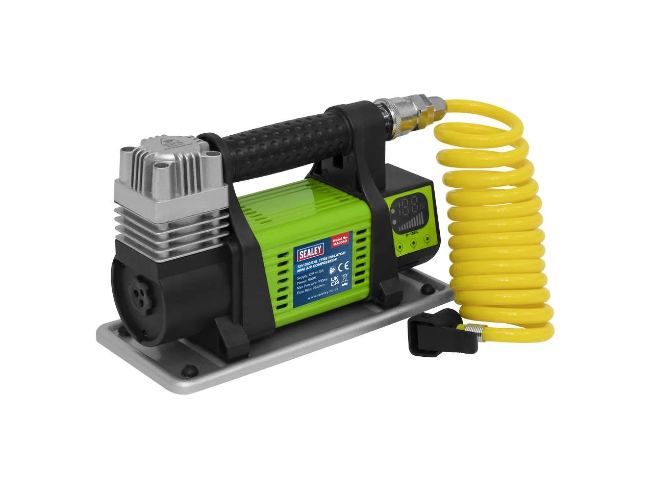Digital Tyre Inflator with Clip-On Connector, SA400