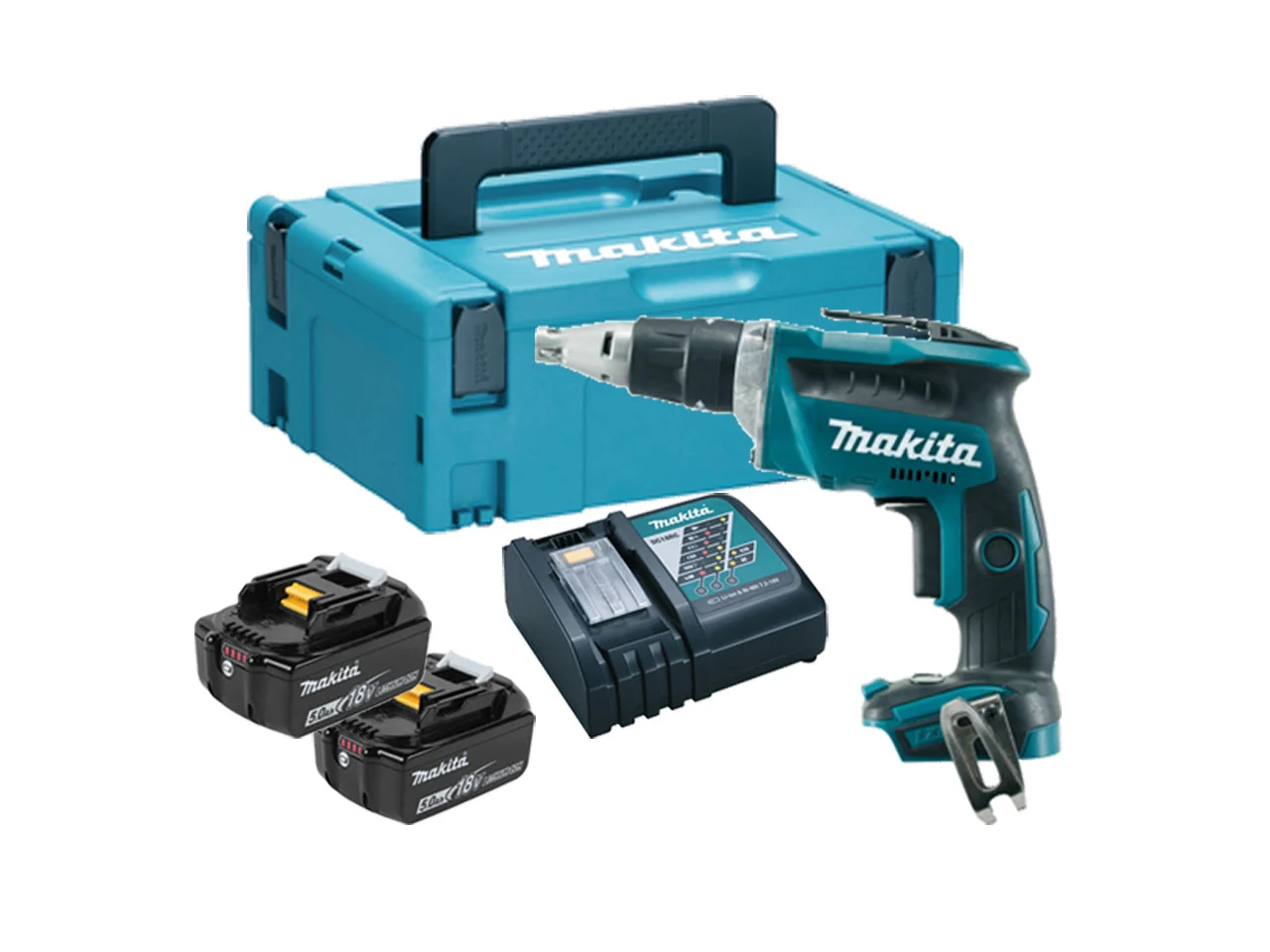 MAKITA Bat. Atornillador DFS452RME 0-4.000rpm BL 18V LXT 5Ah