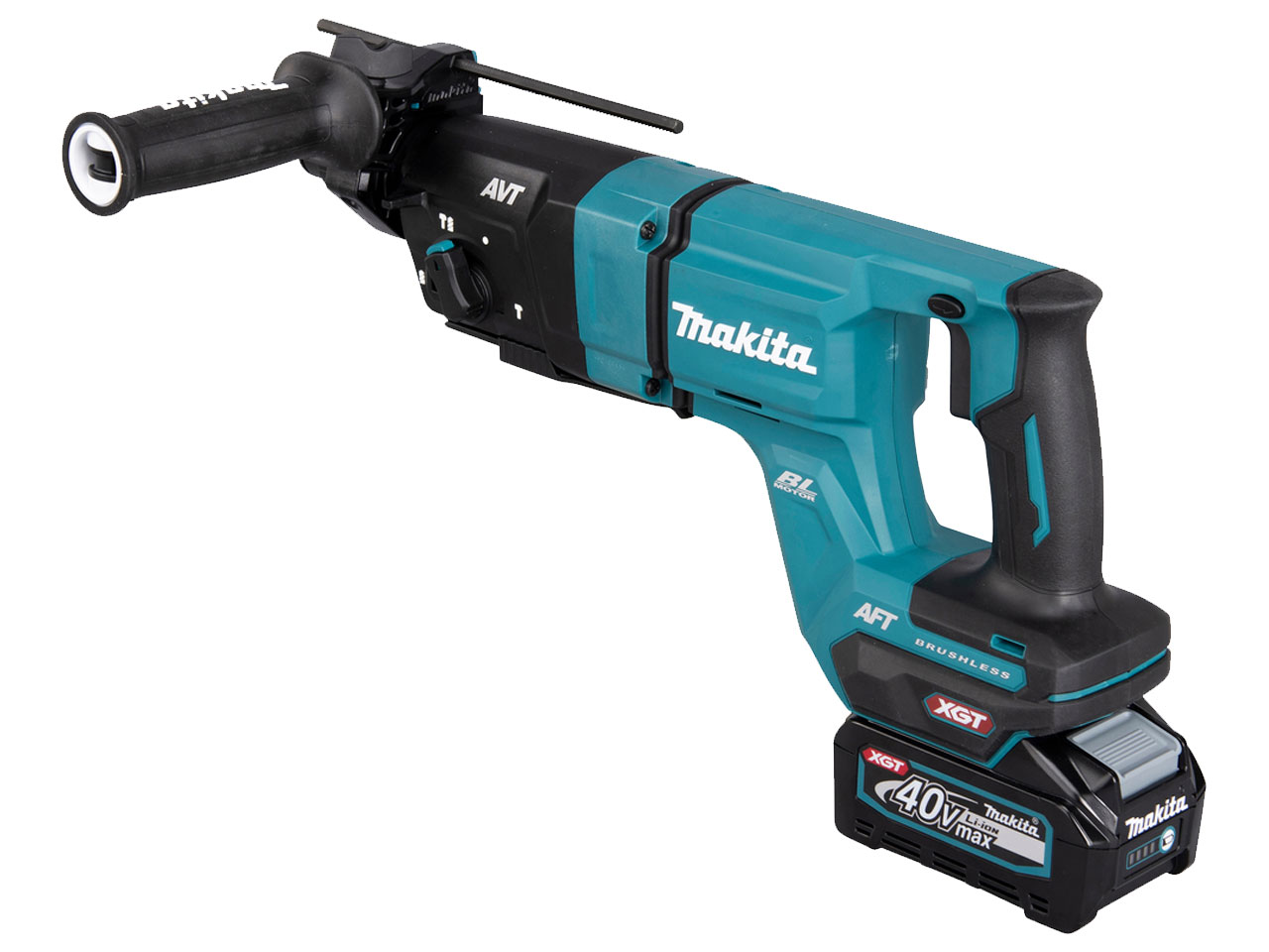 Makita HR007GD201 40V 2x2.5Ah Max Li ion Rotary Hammer Kit