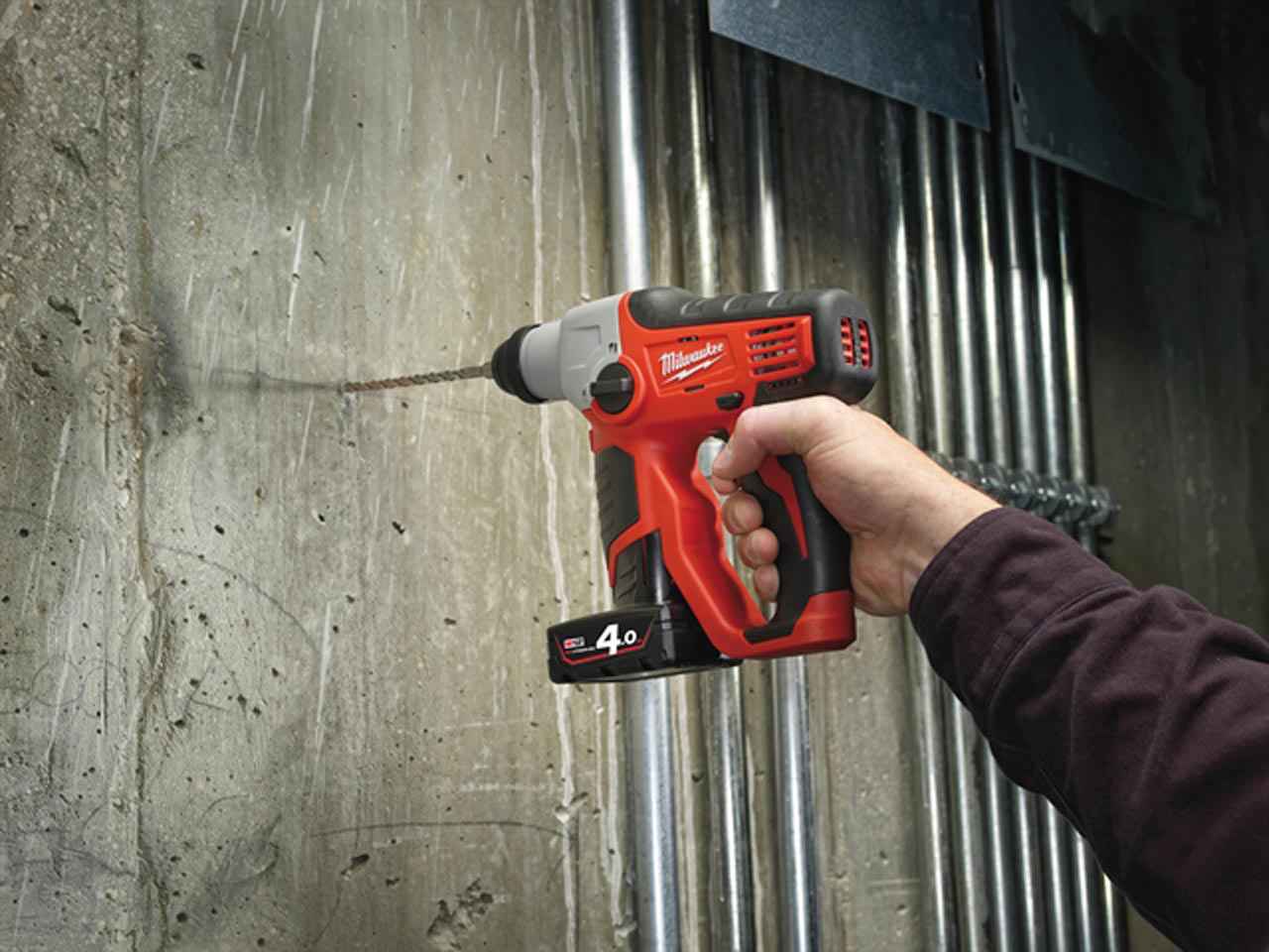 Milwaukee 12v best sale sds hammer drill