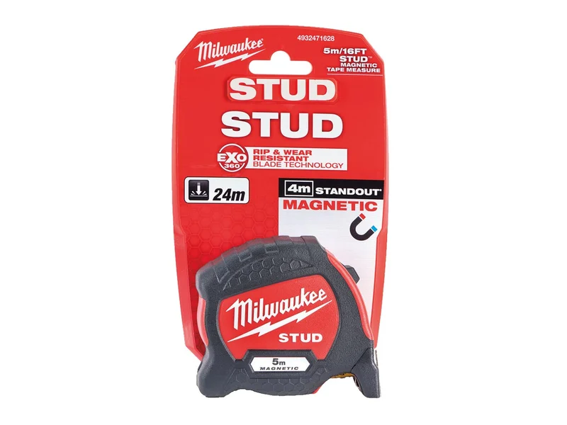 Milwaukee Tape measure STUD GEN II - 8 m - MILWAUKEE 4932471627