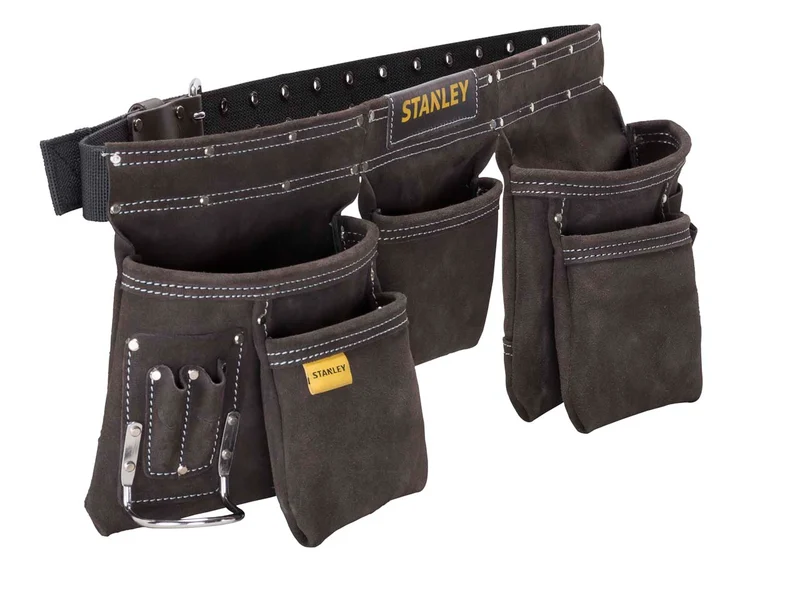 Stanley STA180113 Leather Tool Apron Pouch Multiple Pockets