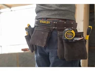 Stanley STA180113 Leather Tool Apron Pouch Multiple Pockets