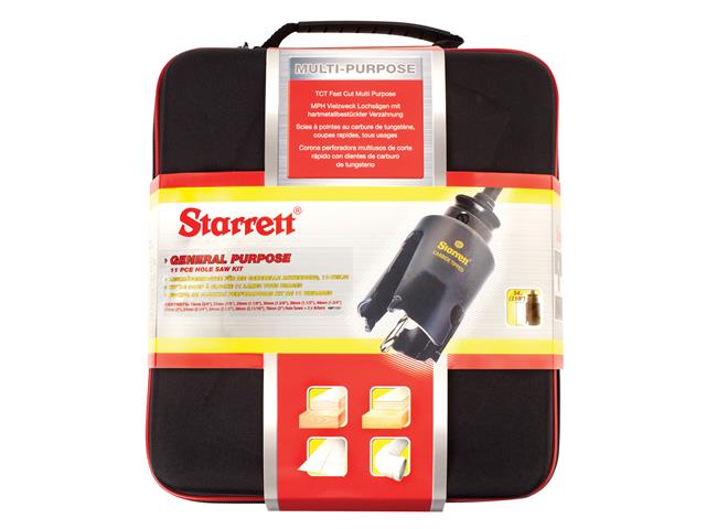 Starrett Starrett KMP11021 TCT Multi Purpose Holesaw Kit 13pc ffx