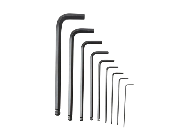 Teng Tools 9 Piece Metric Ball Point Hex Key/Allen Wrench Set (1.5mm -  10mm) - 1479MM, Silver