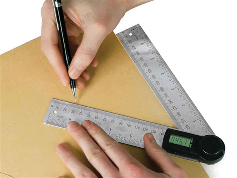 Digital Angle Ruler Digital Angle Finder Digital Protractor Angle Gauge  200mm No Battery