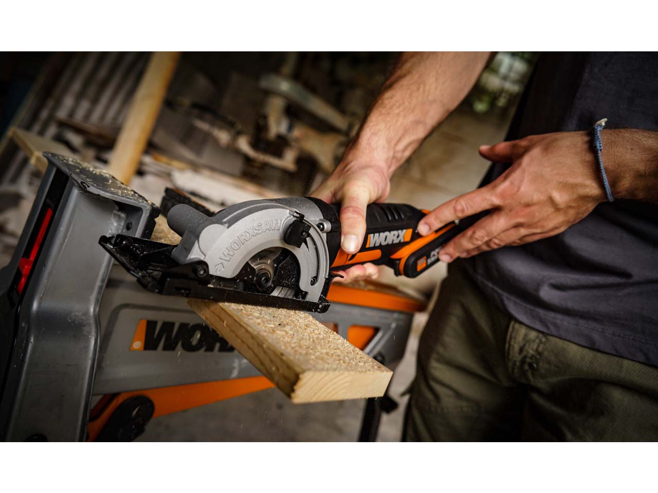 Worx mini 2025 circular saw cordless